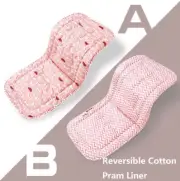 Reversible Cotton Pram Liners Seat Liners Pram & Stroller Accessories