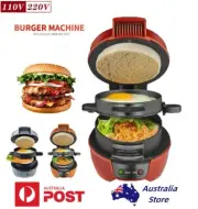 Electric Burger Maker Toastie Sandwich Machine Breakfast Kitchen Non-Stick AU