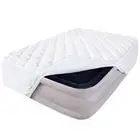 King Size Air Mattress Cover Thick Quilted Mattress Topper King Super Soft Br...