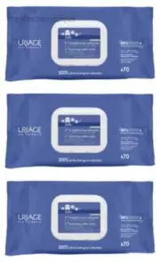 Uriage Baby 1st Cleansing Water Wipes 3 x 70 Wipes