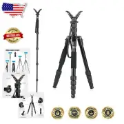Durable Aluminum V-Yoke Shooting Rest: Converts to Monopod for Diverse Scenarios