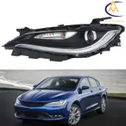 Halogen Left Side Black Trim w/LED DRL For Chrysler 200 2015 2016 2017 Headlight