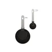 Core Kitchen AC29826 Stainless Steel Black/Silver Measuring Spoon and Cup Set