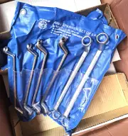 Bulk sale 32 sets of 6 PCS 8 - 19 MM DOUBLE RING END OFFSET WRENCH SPANNER SET