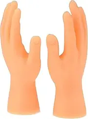Tiny Hands Left & Right Hand Soft Touch PVC Plastic Hands Mini Finger Puppets Small Hands Model Toys for Parties Music Festivals Bar Nights