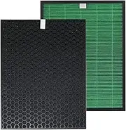 PUREBURG Replacement True HEPA Filter Kit Compatible with Coway Airmega 150 Air Purifier, AP-1019C,H13 Activated carbon Air Clean Dust VOCs PM2.5 High-efficiency Home Office