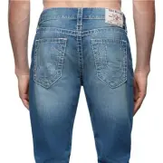 True Religion Men's Geno Slim Fit Jeans in Frozen Blue