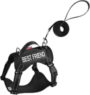 Lesunbak Dog Harnesses | Anti-Escape Adjustable Soft Mesh Cat Harness - Lightweight Anti-Escape Pet Supplies Reflective Strip Training Collar for Kitten Puppy Running