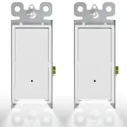 2Pack SOZULAMP Illuminated Light Switch-Single Pole Decorator Wall Switch...