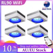 PopBloom 4PCS RL90 WiFi Reef LED Aquarium Light for 180cm Marine Reef Coral Tank