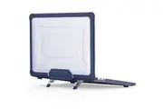 WASSUP Starry Case for MacBook Pro 13 inch 2018-2022 Slim Rubberized TPU Bumper Cover & Fold Kickstand-NavyBlue