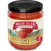 Muir Glen Medium Black Bean Salsa 16 oz (Pack of 12)