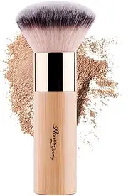 ANNE'S GIVERNY Foundation Airbrush Finish Bamboo Brush Makeup Bronzer Buffer Blending Powder Kabuki (Bamboo)