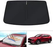 WindScreen Sun Shade for Mazda CX-8 CX8 SUV 2018 2019 2020 2021 2022 2023 2024 Blocks UV Rays Foldable Custom Sun Visor Protector
