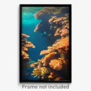 Pixel Art Poster - Unimaginable Reef (8 Bit Psychedelic Trippy Video Game Print)