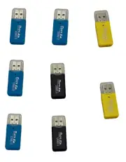 8 Pack Mini Portable USB 2.0 TF Memory Card Micro SD Memory Card Reader