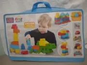 NEW! Mega Bloks "First Builders" 150 pc With Deluxe Building Bag