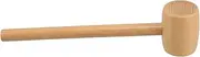 SUPVOX Wooden Seafood Mallets for Shell Cracking Mini Pounding Tool for Crab and Lobster Wooden Hammer for Holiday Decor and Kitchen Use Festive Design
