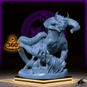 Dracopanther | Drake Hound | Cat Dragon Miniature for Tabletop games like D&D 5