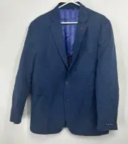 Ben Sherman Men's 44R Fluke Blazer Sport Coat Navy Blue Marine NWT