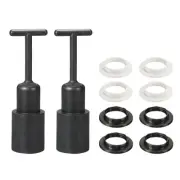 2set E14 Socket Ring Removal Tool T Type with Lamp Shade Socket Rings Black