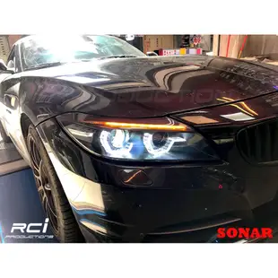 SONAR BMW Z4 E89 09-13年 魚眼大燈組 原廠HID對應 跑馬流水方向燈 台灣 SONAR製