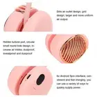 Portable Neck Fan LCD Digital Display Usb Charging 5 Speed Silent Leafless