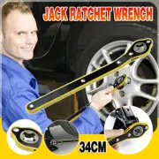 Car Jack Ratchet Wrench Hand Crank Tool Labor Saving Wheel Lug Nut Repair Kit AU