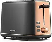 Kenwood Abbey Lux Toaster, 2 Slot Toaster, 7 Browning Settings, Reheat, Defrost and Cancel Functions, Pull Crumb Tray, Cord Storage, 800 W, TCP05.C0DG, Dark Grey