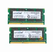 Crucial 16GB RAM 2X 8 GB PC3-10600S DDR3-1333Mhz SODIMM Laptop Memory 1.5V CL9