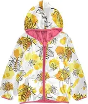 [Caihoyu] Toddler Girl Sherpa Jacket Fleece Zip Up Jacket Toddler Warm Outerwear