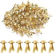 150Pcs Paper Clips for Crafts, 0.17X0.31In Shiny Smooth round Head Split Pins fo