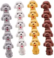 Generic 20Pcs Funny Dog Shaped Erasers Creative Cartoon Animal Erasers for Crafts Learning for Prizes Collectibles Safe Material for Endless Fun Random Color