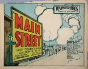 Main Street Lobby Card 1923 Old Movie Photo