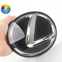 在飛比找蝦皮商城精選優惠-適用Lexus 凌志 雷克薩斯車標改裝中網標黑色鏡面水晶標前