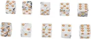 Vaguelly 10pcs Two Color Acrylic Dices Solid Dice for Games Stylish Design for Indoor Outdoor Entertainment for Party Games Math Activities and Events