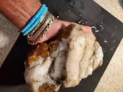 AA ++ San Carlos Canyon Banded Tube Bullseye Druzy Agate Ojo Laguna Mexico 2440g