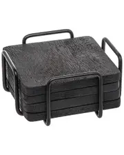 Godinger Orchard Black Coaster Set