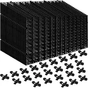 18Pcs Aquarium Fish Tank Divider Plastic Egg Crate Aquarium Filter Bottom Tray Grid Isolation Board Partition Net Pane Separator for Mixed Breeding Light Diffuser 24Pcs Sucker Clips Suction Cups,Black