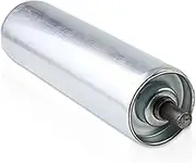 Steel Replacement Rollers, Conveyor Rollers, Shaft Diameter 1.25cm/0.5", Length 55cm/21.6", Load Capacity 45kg/100lbs for Roller, for Roller Conveyors (TOTAL LENG