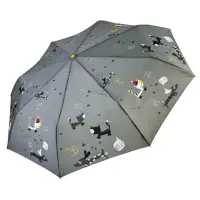在飛比找momo購物網優惠-【rainstory】雪靴貓-灰抗UV雙人自動傘