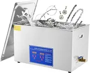 [DEFGHIJ] 27.2 L Cleaner - Professional Jewelry Cleaner with Digital Timer & Heater for Glasses, Watches, Rings, Small Parts