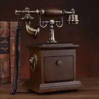 在飛比找蝦皮購物優惠-☇๑美式仿古電話機座機歐式電話機家用無線插卡固定辦公古董復古