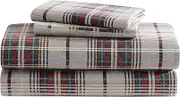 Eddie Bauer Mont Lake Plaid Flannel Sheet Set, King