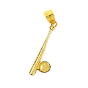 14K Gold Baseball Bat and Ball Charm