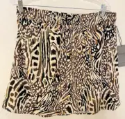 New With Tags Royalty for Me Women's Animal Print Skort XL Drawstring Mob Wife