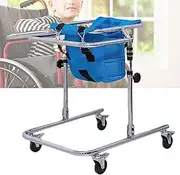Wheeled Walking Frame For Toddlers And Teens Height Adjustable Rollator Walker With Armrest Pads And Wheels Rehabilitation Auxiliary Mobility Aids(Blue)