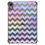iPad mini (6th gen) iPad Impact Case Pastel Rainbow Chevron Transparent