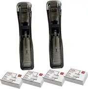 OHPHCALL Office Stapler Clip Pusher Paper Stapler for Book Binding Fastener Clip Dispenser Document Binding Aid