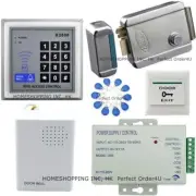 125KHz RFID Card&Password Door Access Control Kit+Electric Control Lock+Doorbell